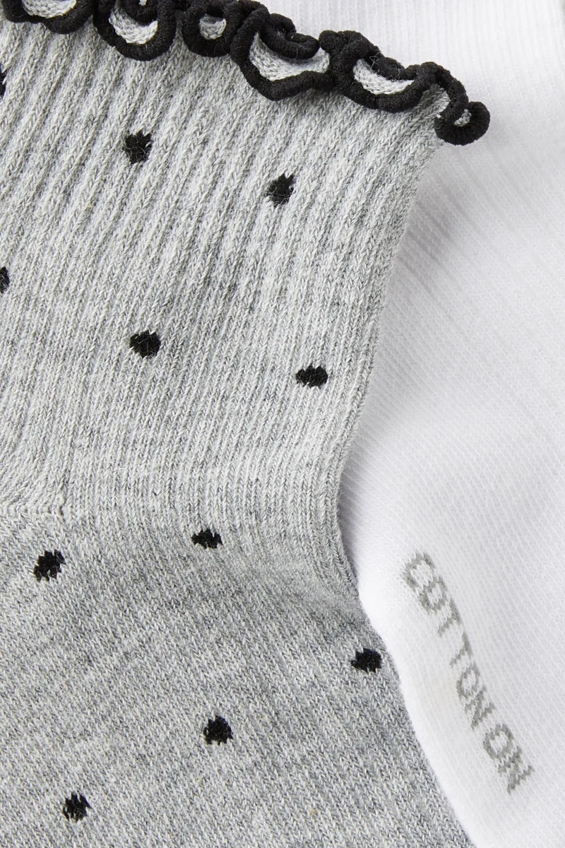 روبي The Perfect Pair Frill Rib Ankle 2Pk